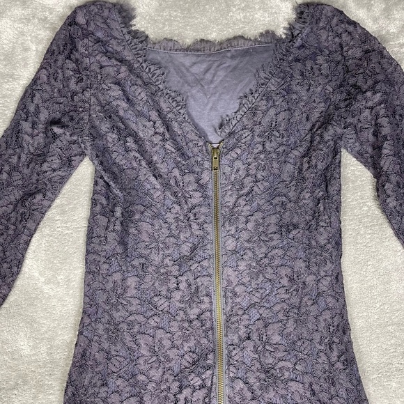 Diane VonFurstenberg Womens 4 Zarita Quarter Sleeve Lace Romantic Feminine Mini - Picture 7 of 11